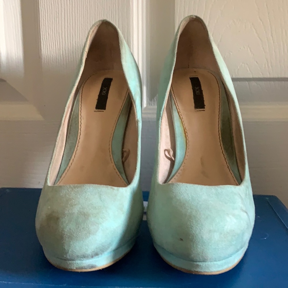 Baby blue heels